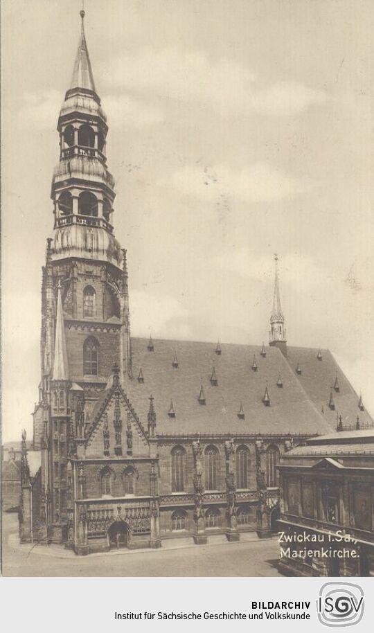 Bildpostkarte "Zwickau i. Sa., Marienkirche."
