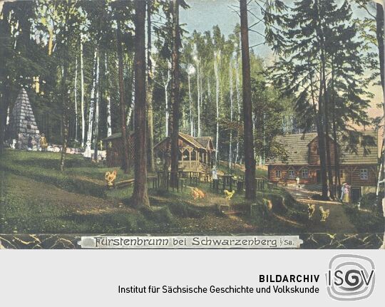 Bildpostkarte "Fürstenbrunn bei Schwarzenberg i. Sa."