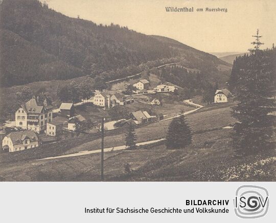 Bildpostkarte "Wildenthal am Auersberg"