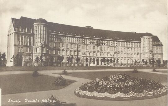 Bildpostkarte "Leipzig. Deutsche Bücherei."