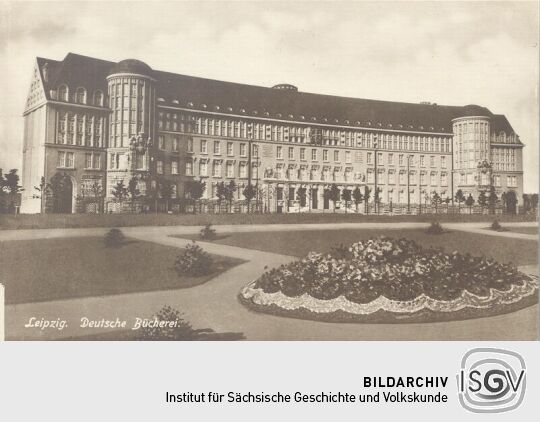 Bildpostkarte "Leipzig. Deutsche Bücherei."