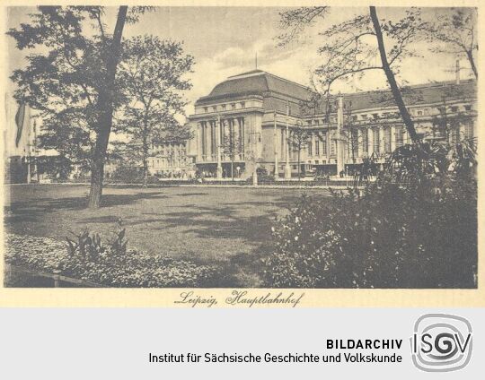 Bildpostkarte "Leipzig, Hauptbahnhof"