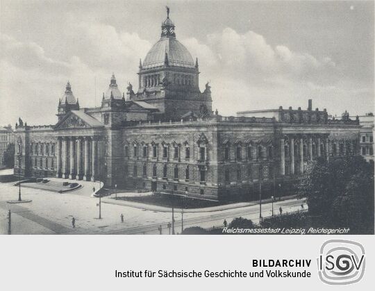 Bildpostkarte "Reichsmessestadt Leipzig, Reichsgericht"