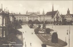 Bild: Bildpostkarte "Leipzig, Augustusplatz mit Universität"