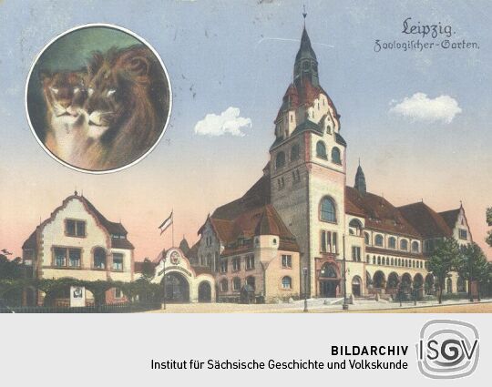 Bildpostkarte "Leipzig. Zoologischer Garten."