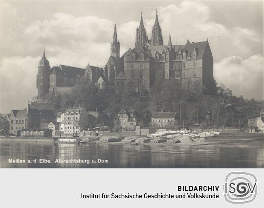 Bildpostkarte "Meißen a. d. Elbe Albrechtsburg u. Dom"