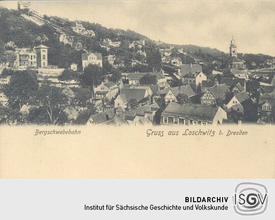 Bildpostkarte "Gruss aus Loschwitz b. Dresden"