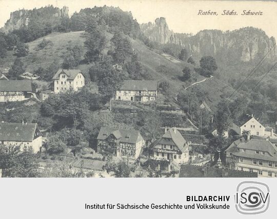 Bildpostkarte "Rathen, Sächs. Schweiz"