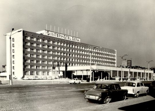 Bildpostkarte: "Interhotel Gera"