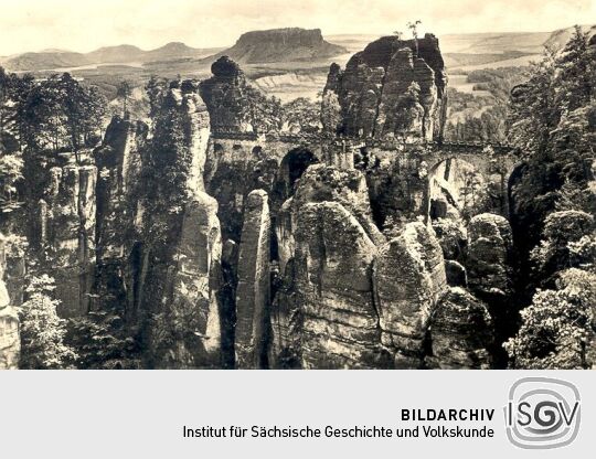 Bildpostkarte "Elbsandsteingeb.(Sächs. Schweiz)."