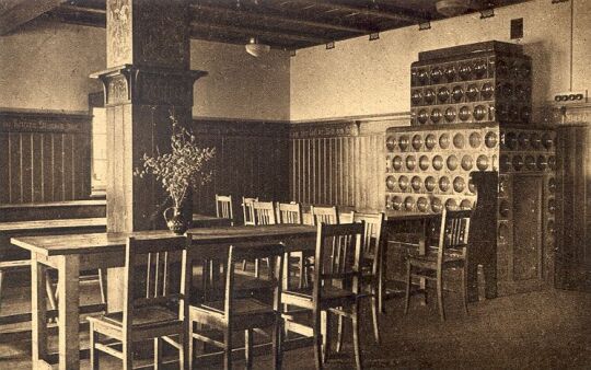 Bildpostkarte "Naturfreunde-Haus am Zirkelstein, Schöna, Sächs. Schweiz."