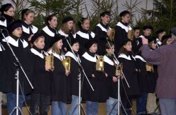 Bild: Weihnachtsmarkt in Schneeberg 2001