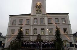 Bild: Weihnachtsmarkt in Schneeberg 2001