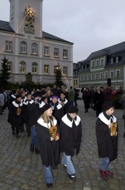 Bild: Weihnachtsmarkt in Schneeberg 2001