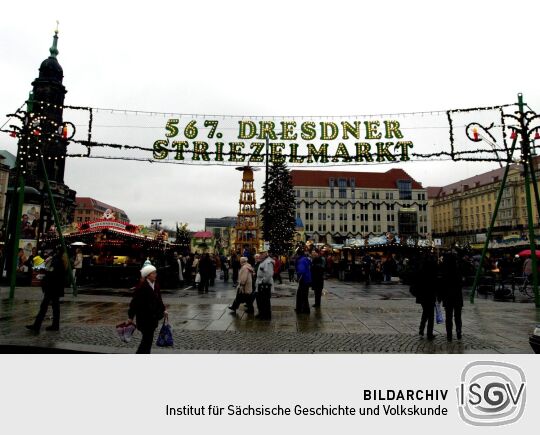 Ansicht des Striezelmarktes