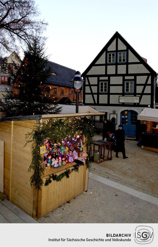 Ansicht eines Dresdner Weihnachtsmarktes