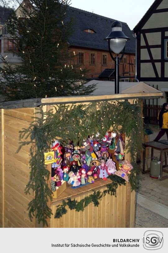 Ansicht eines Dresdner Weihnachtsmarktes