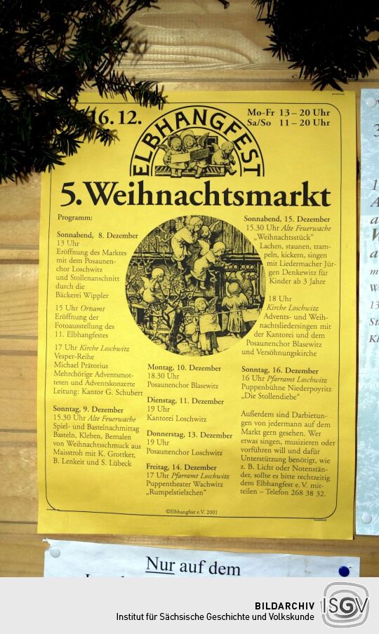Ansicht eines Dresdner Weihnachtsmarktes