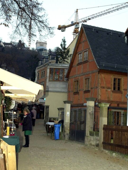 Ansicht eines Dresdner Weihnachtsmarktes