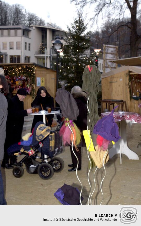 Ansicht eines Dresdner Weihnachtsmarktes