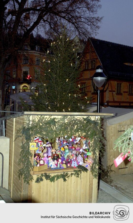 Ansicht eines Dresdner Weihnachtsmarktes