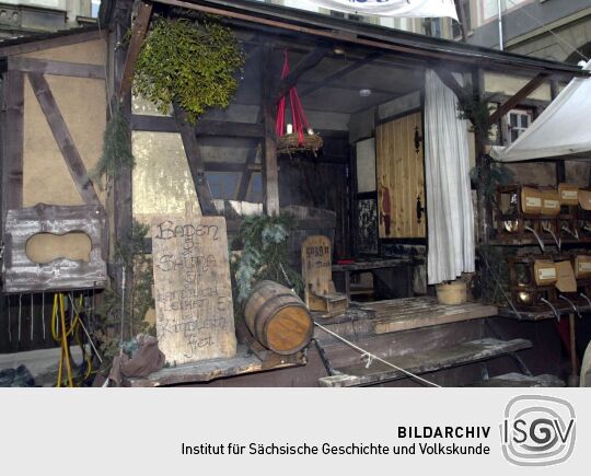 Ansicht eines Dresdner Weihnachtsmarktes