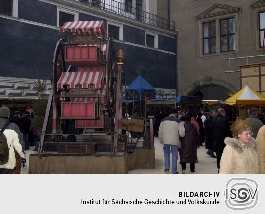 Ansicht eines Dresdner Weihnachtsmarktes