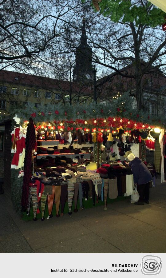 Ansicht eines Dresdner Weihnachtsmarktes