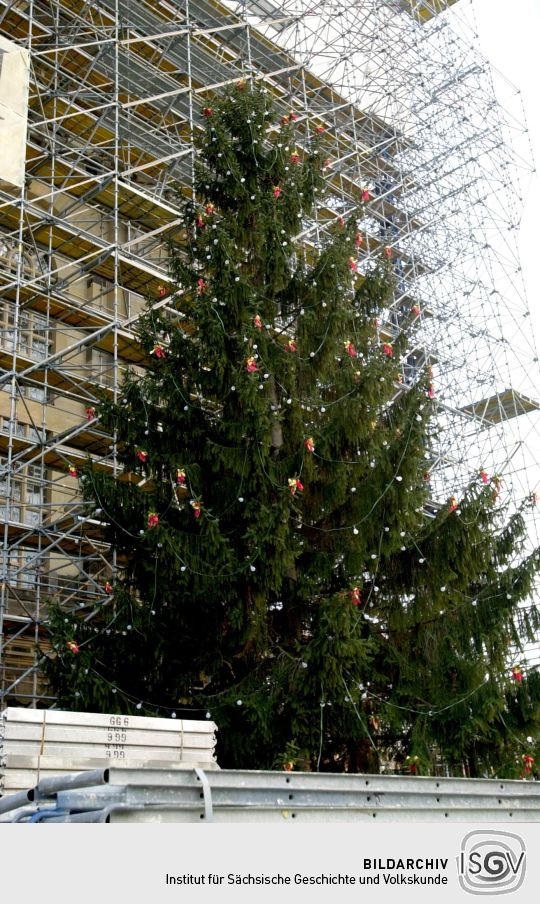 Ansicht eines Dresdner Weihnachtsmarktes