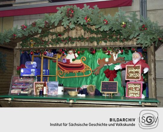 Ansicht eines Dresdner Weihnachtsmarktes