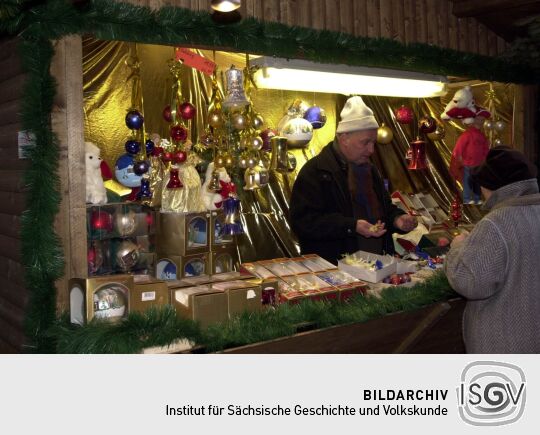 Ansicht eines Dresdner Weihnachtsmarktes