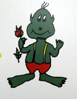 Bild: "Nix" - das Maskottchen der Landesgartenschau 2002 in Großenhain