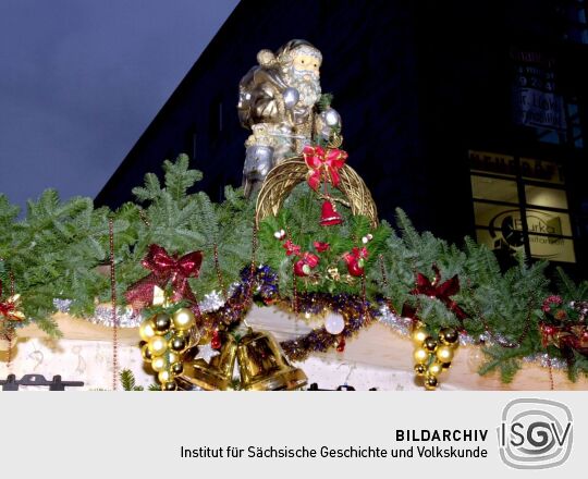 Weihnachtsmarkt Prager Straße in Dresden 2001