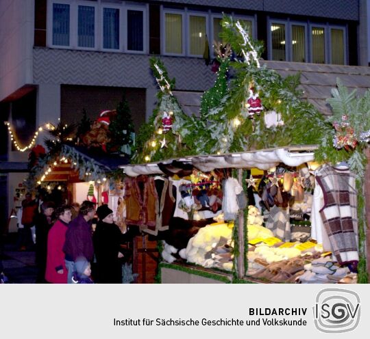 Weihnachtsmarkt Prager Straße in Dresden 2001