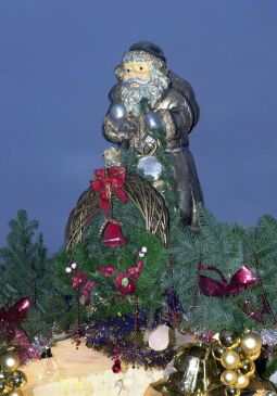 Bild: Weihnachtsmarkt Prager Straße in Dresden 2001