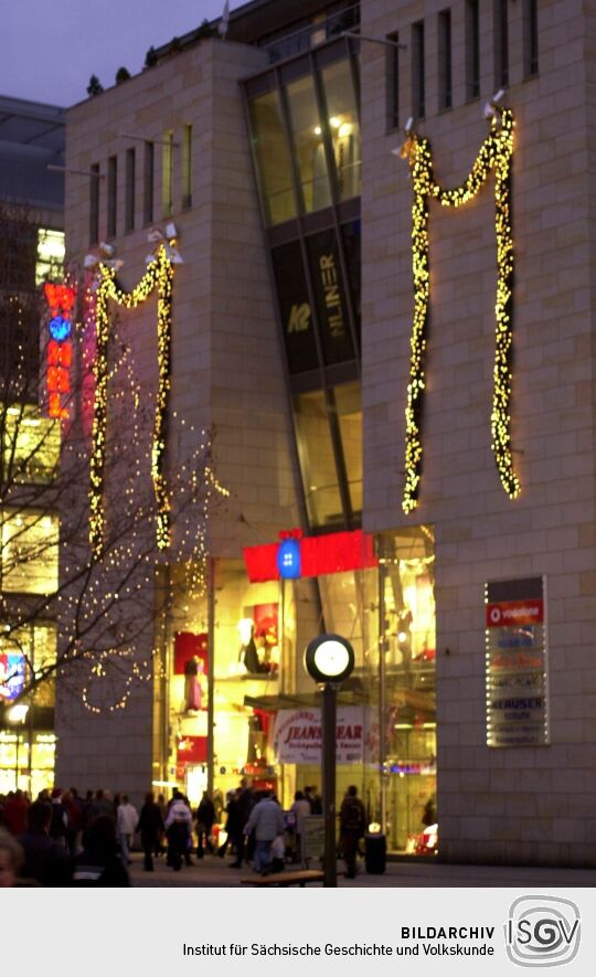 Ansicht eines Dresdner Weihnachtsmarktes