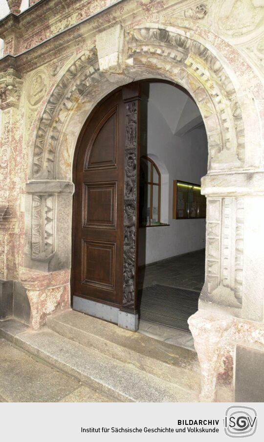 Gebäudedetail in Marienberg