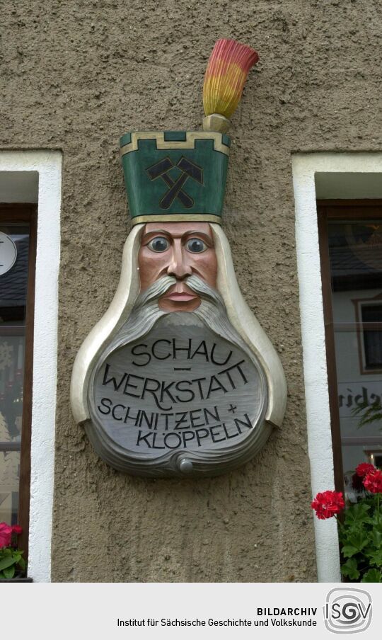 Gebäudedetail in Wolkenstein