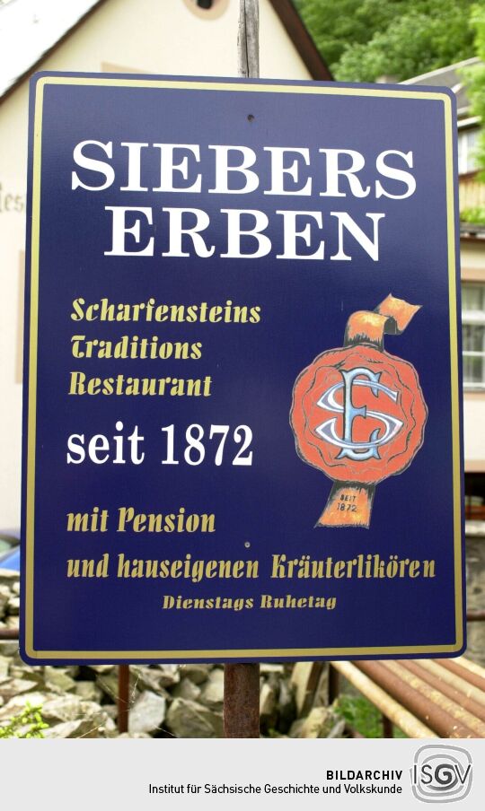 Schilder und Firmenwerbung in Wiesenbad