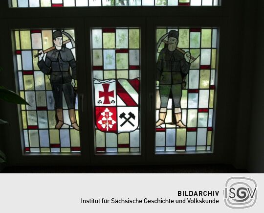 Bleiglasfenster im Rathaus von Oberwiesenthal