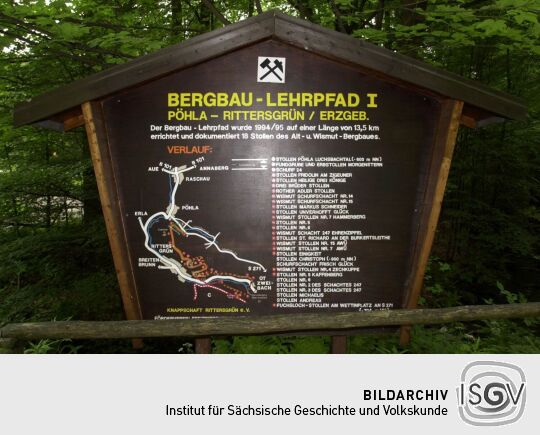 Entlang des Bergbaulehrpfades Pöhla-Rittersgrün