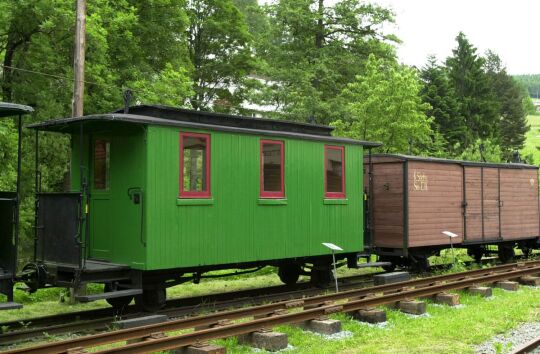 Ansicht des Schmalspurbahnmuseums in Oberrittersgrün