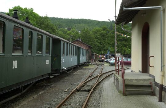 Ansicht des Schmalspurbahnmuseums in Oberrittersgrün