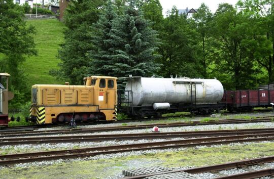 Ansicht des Schmalspurbahnmuseums in Oberrittersgrün