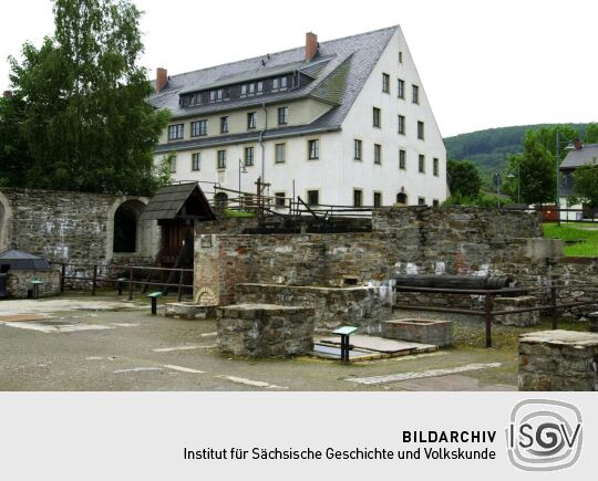 Ansicht des Hüttenwerks Grünthal in Olbernhau