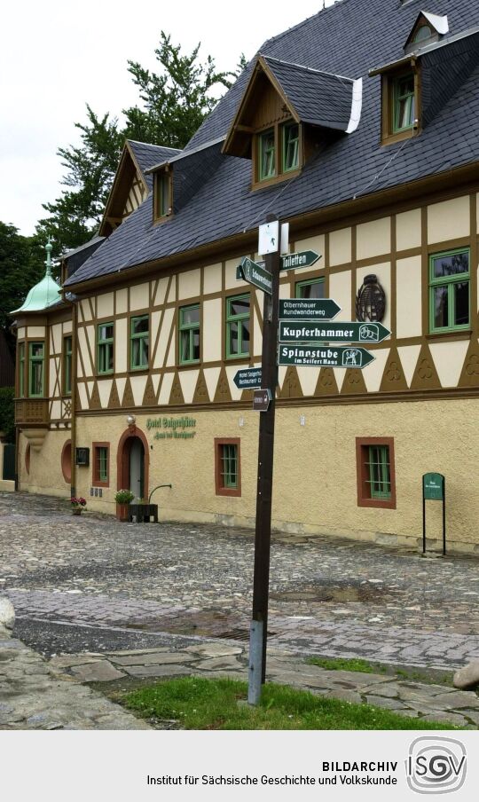 Ansicht der Saigerhütte in Olbernhau
