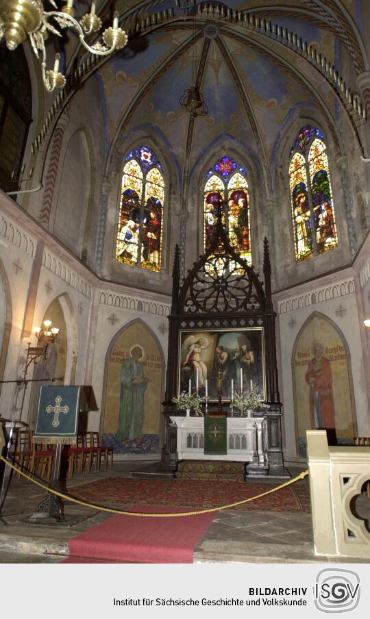Innenansicht der Kirche in Johanngeorgenstadt