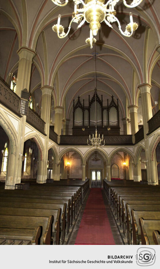 Innenansicht der Kirche in Johanngeorgenstadt
