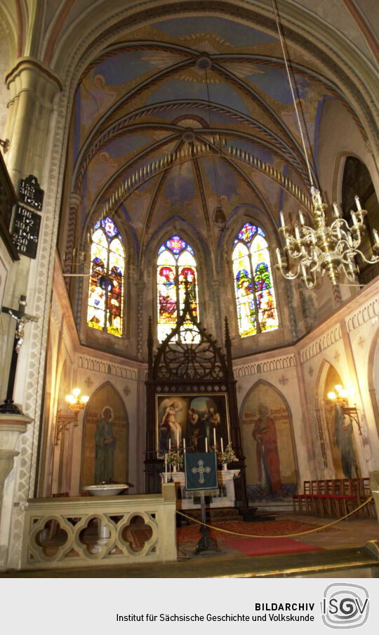 Innenansicht der Kirche in Johanngeorgenstadt