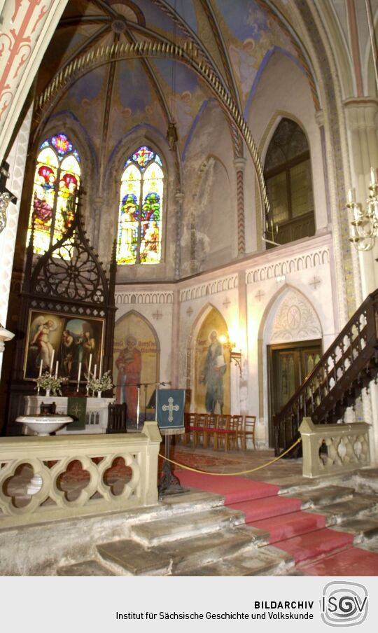 Innenansicht der Kirche in Johanngeorgenstadt